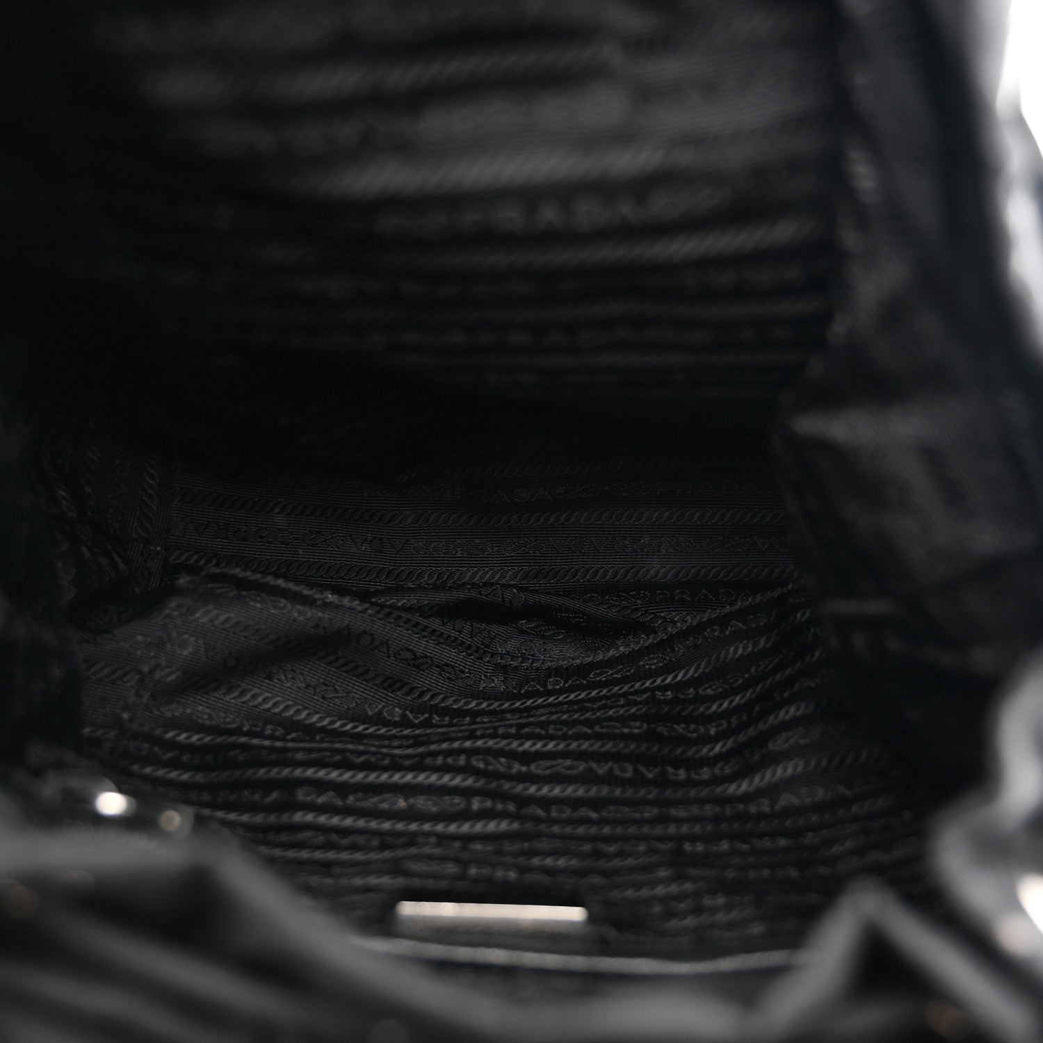 Prada Tessuto Nylon Saffiano Small Backpack Black 5 of 12