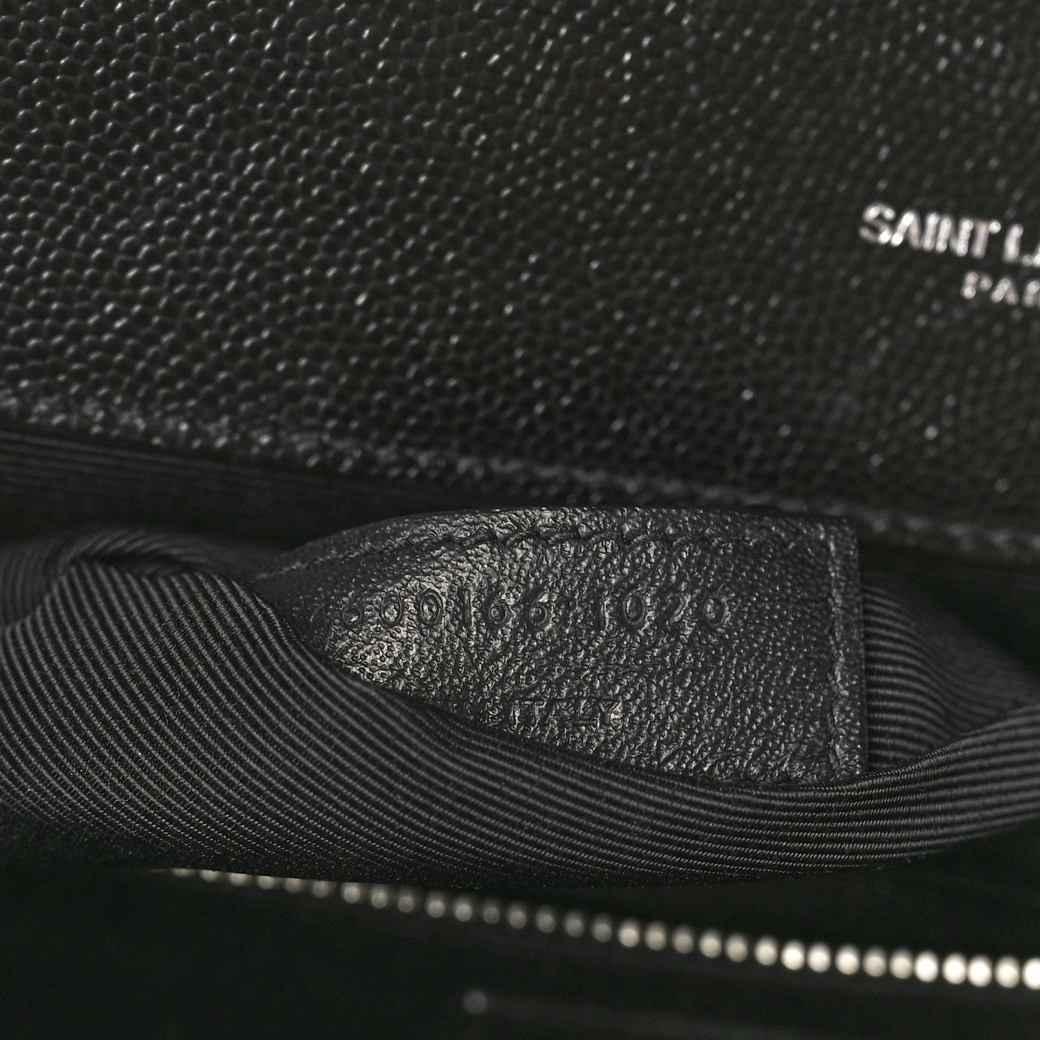 Saint Laurent Grain De Poudre Textured Mixed Matelasse Large Triquilt Monogram Satchel Black 8 of 11