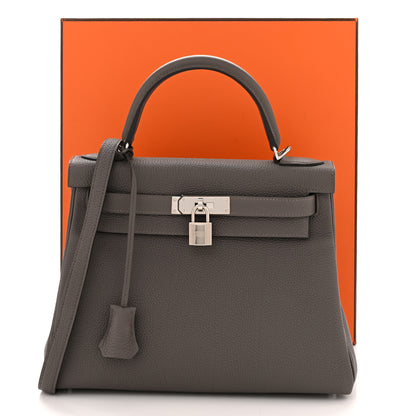 Hermes Togo Kelly Retourne 28 Etain 12 of 12
