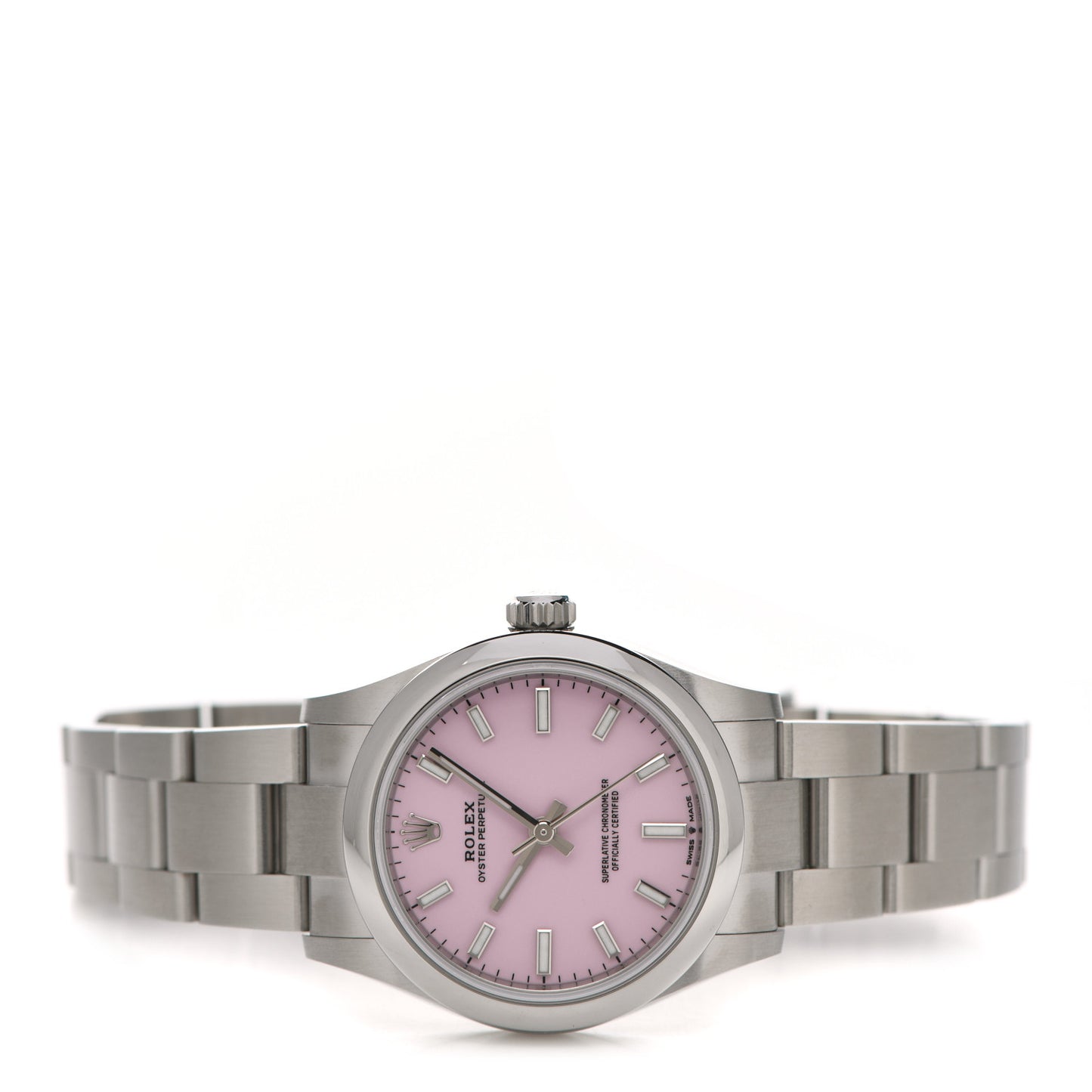Stainless Steel 31mm Oyster Perpetual Watch Candy Pink 277200