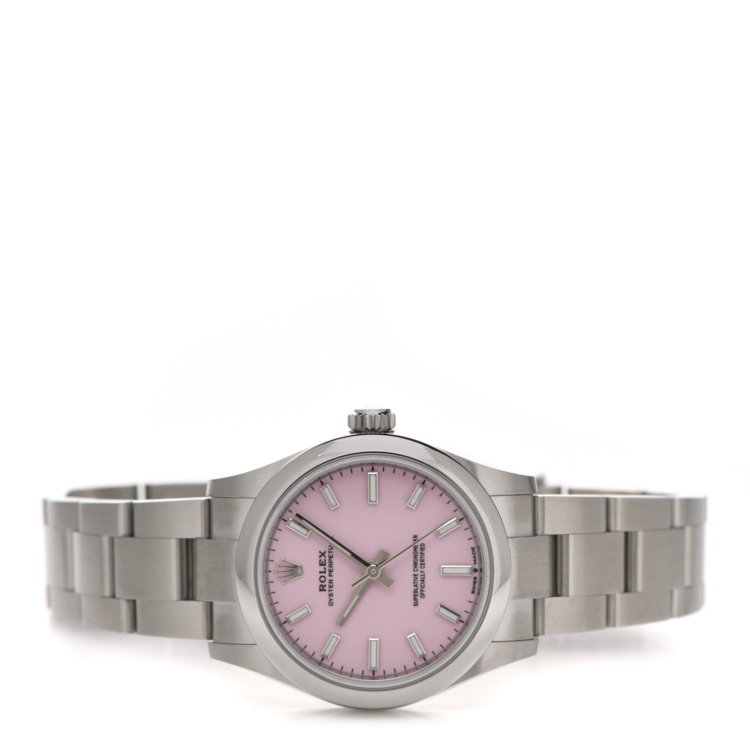 Rolex Stainless Steel 31mm Oyster Perpetual Watch Candy Pink 277200 2 of 5