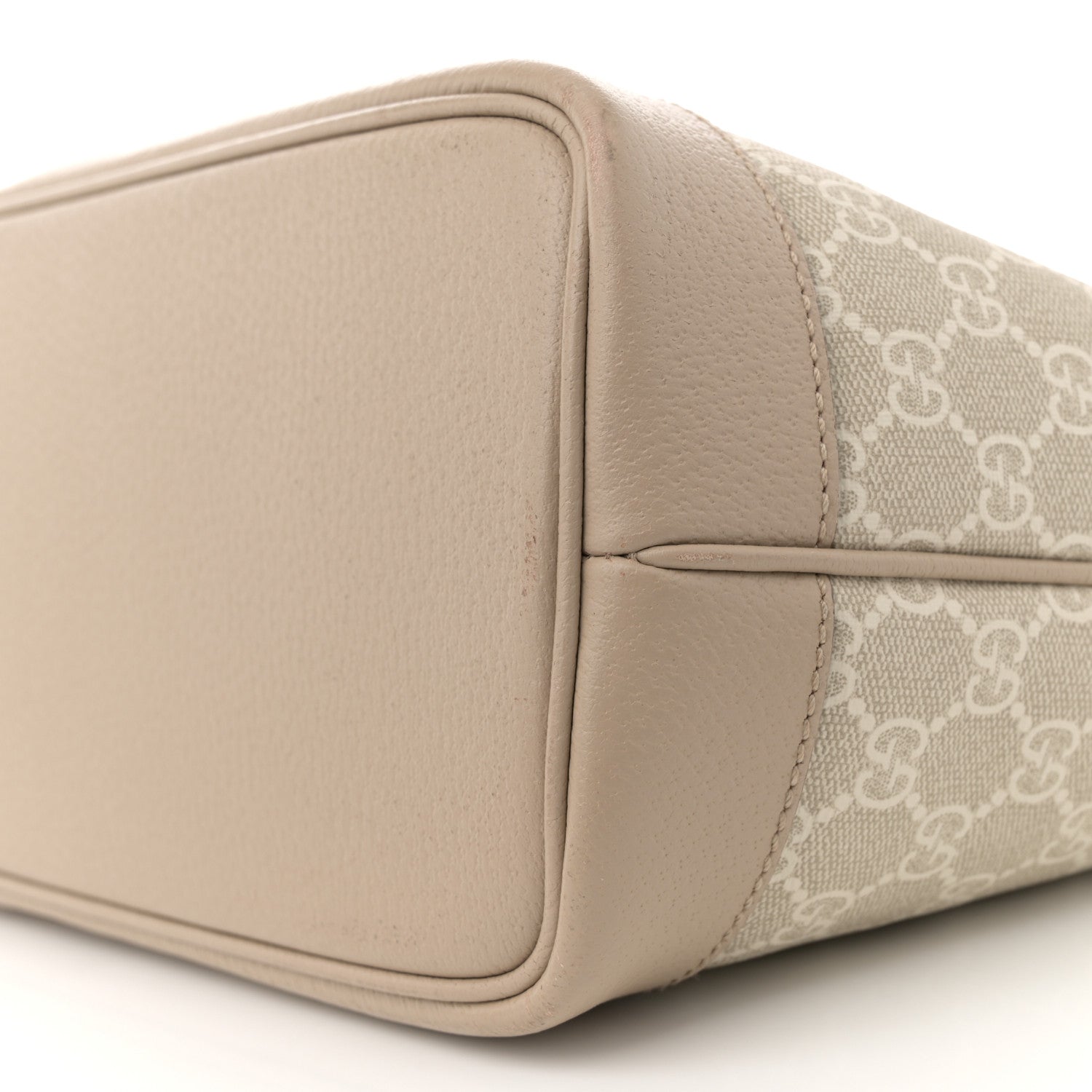 Gucci GG Supreme Monogram Textured Calfskin Medium Ophidia Shoulder Tote  Beige Mystic White Oatmeal 10 of 12