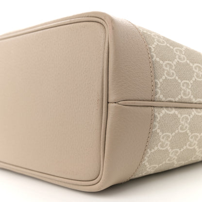 Gucci GG Supreme Monogram Textured Calfskin Medium Ophidia Shoulder Tote  Beige Mystic White Oatmeal 10 of 12