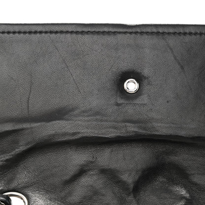 Chanel Lambskin Quilted Flap Black White 12 of 12