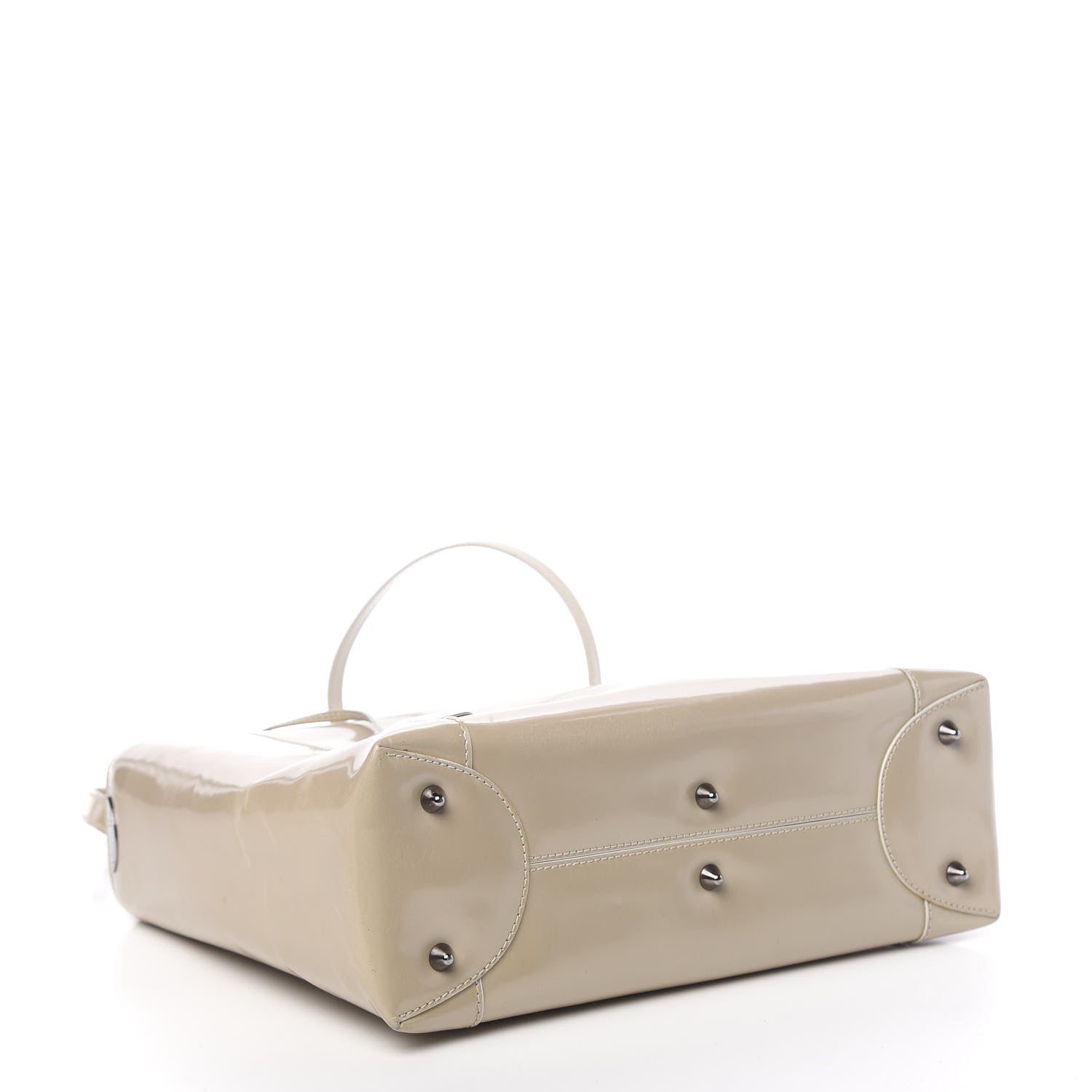 Christian Dior Calfskin Maris Pearl Beaded Top Handle Bag Beige 4 of 12