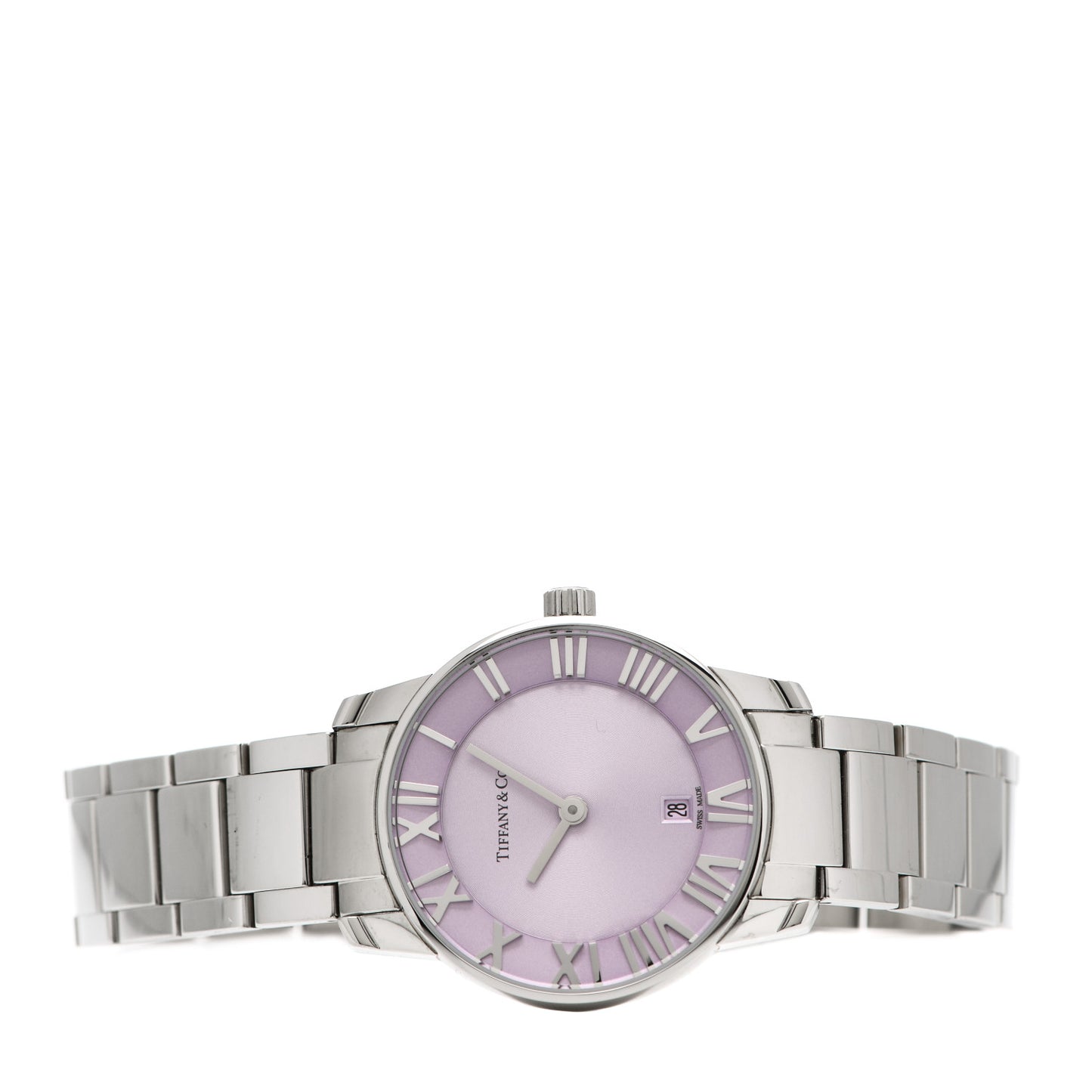 Stainless Steel 31mm Atlas 2-Hand Quartz Watch Mauve