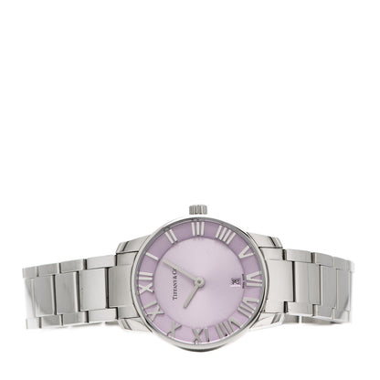 Tiffany Stainless Steel 31mm Atlas 2-Hand Quartz Watch Mauve 2 of 5