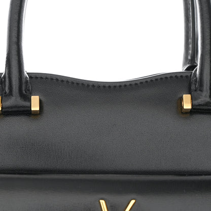 Saint Laurent Shiny Calfskin Small Uptown Tote Black 8 of 10