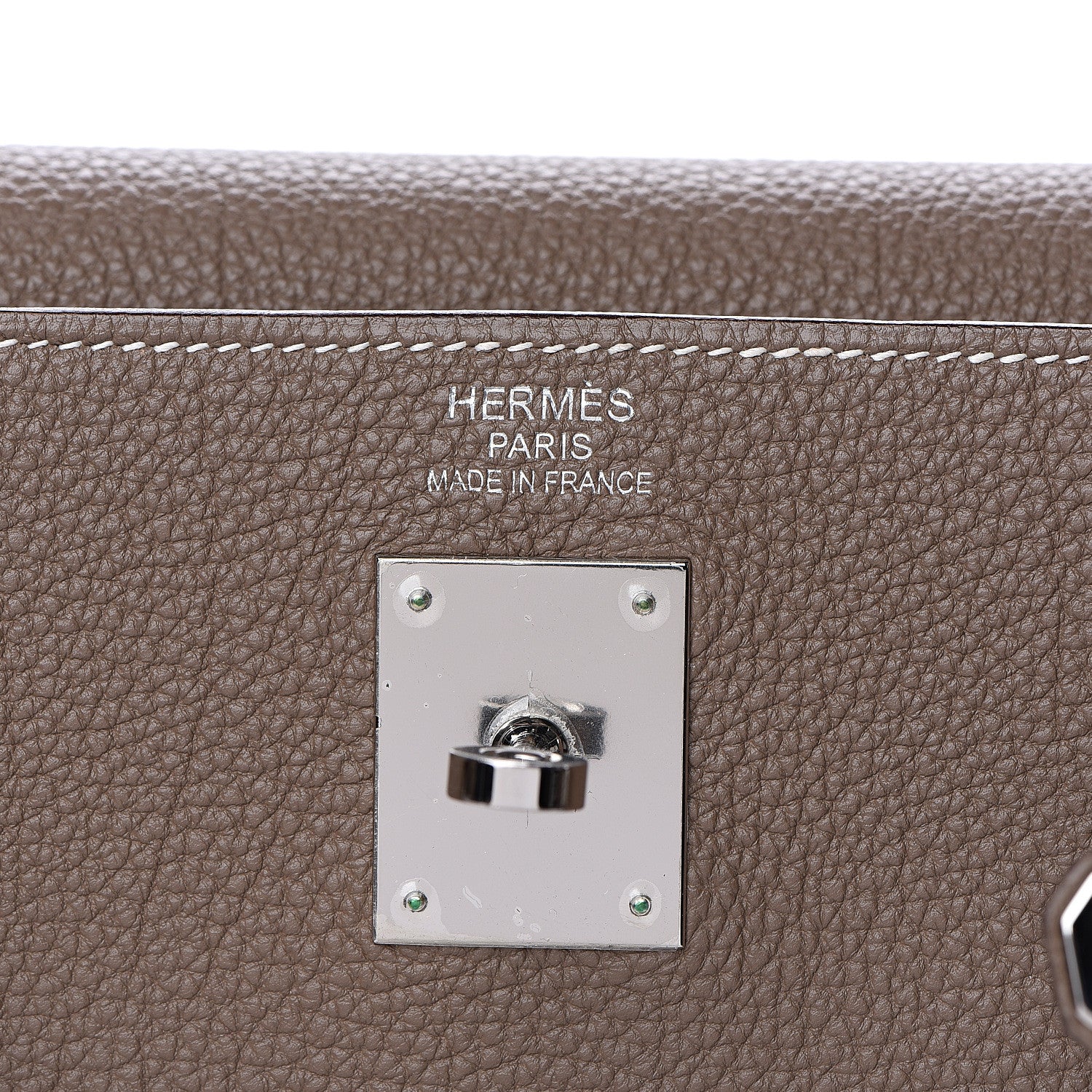 Hermes Togo Kelly Retourne 35 Etoupe 7 of 27