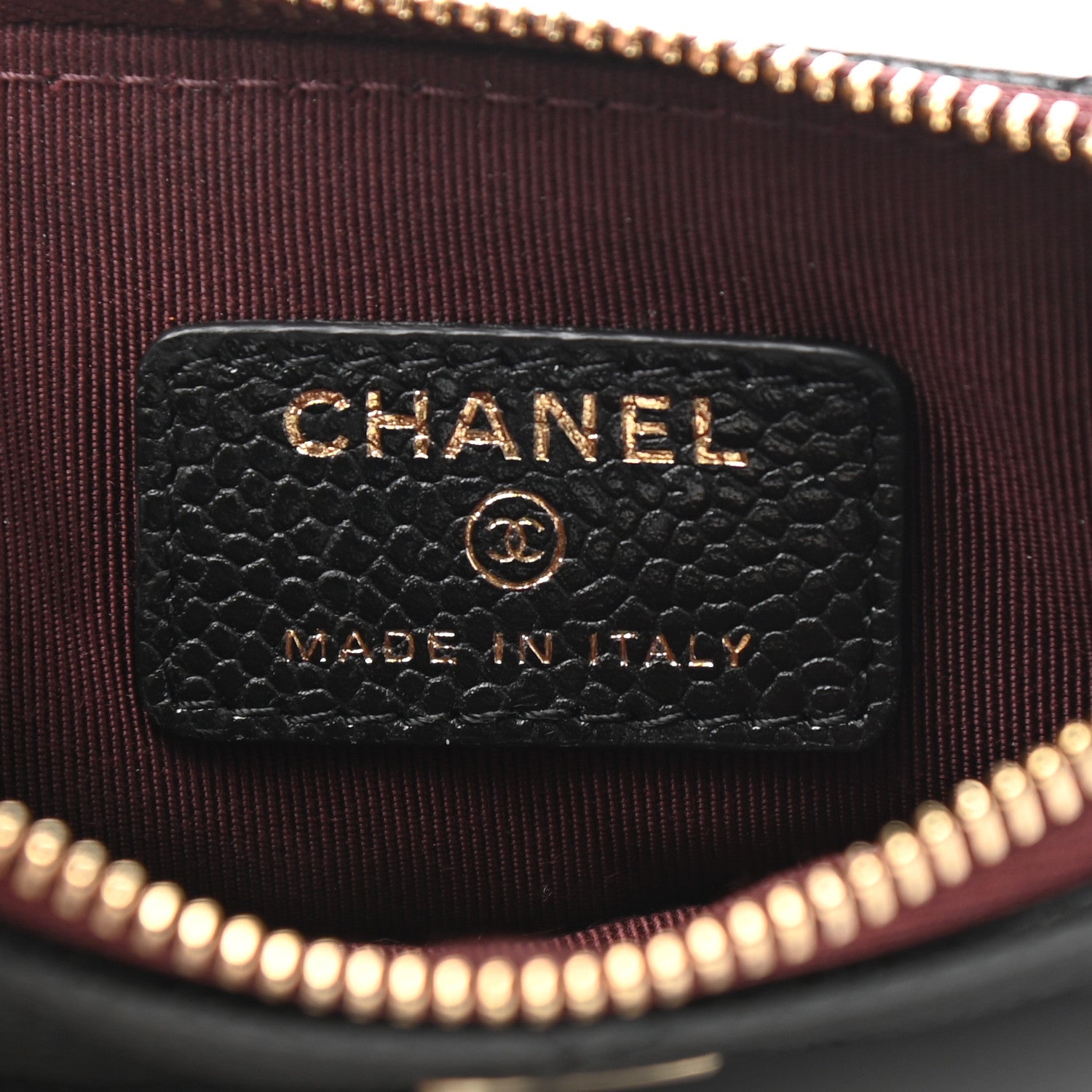 Chanel Caviar Quilted Small Cosmetic Case Black 6 of 8