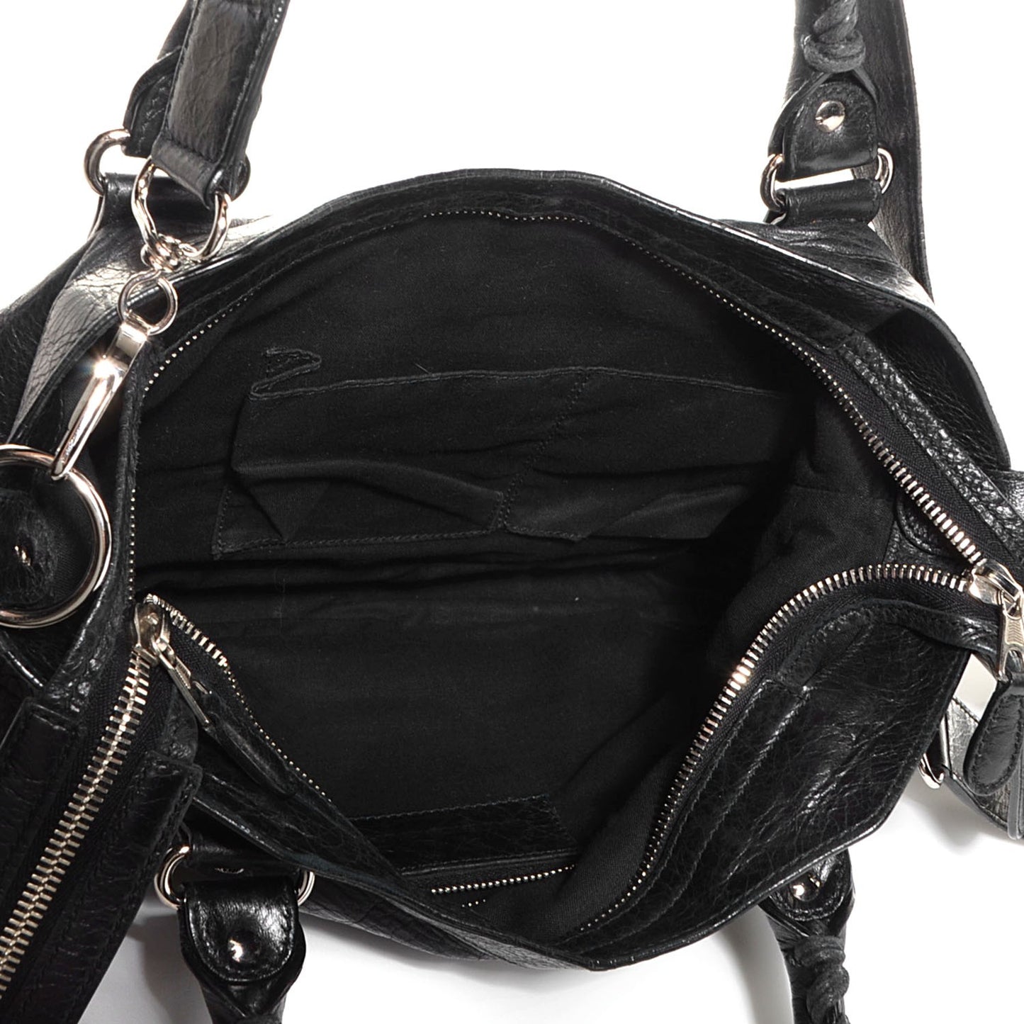 Agneau Giant 12 Silver Hardware Town Black