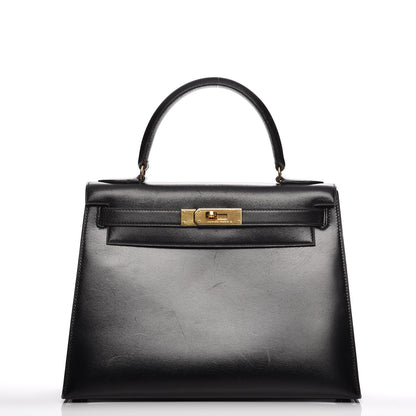 Hermes Box Kelly Sellier 28 Black 1 of 29
