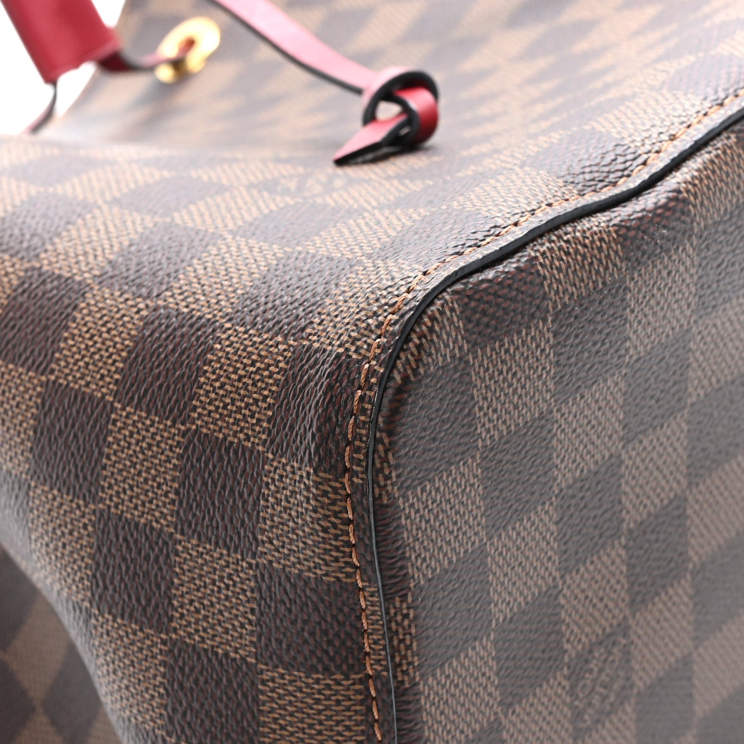 Damier Ebene Neonoe MM Cherry Berry