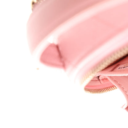 Chanel Caviar Quilted Round Handle With Care Vanity With Chain Pink 8 of 11