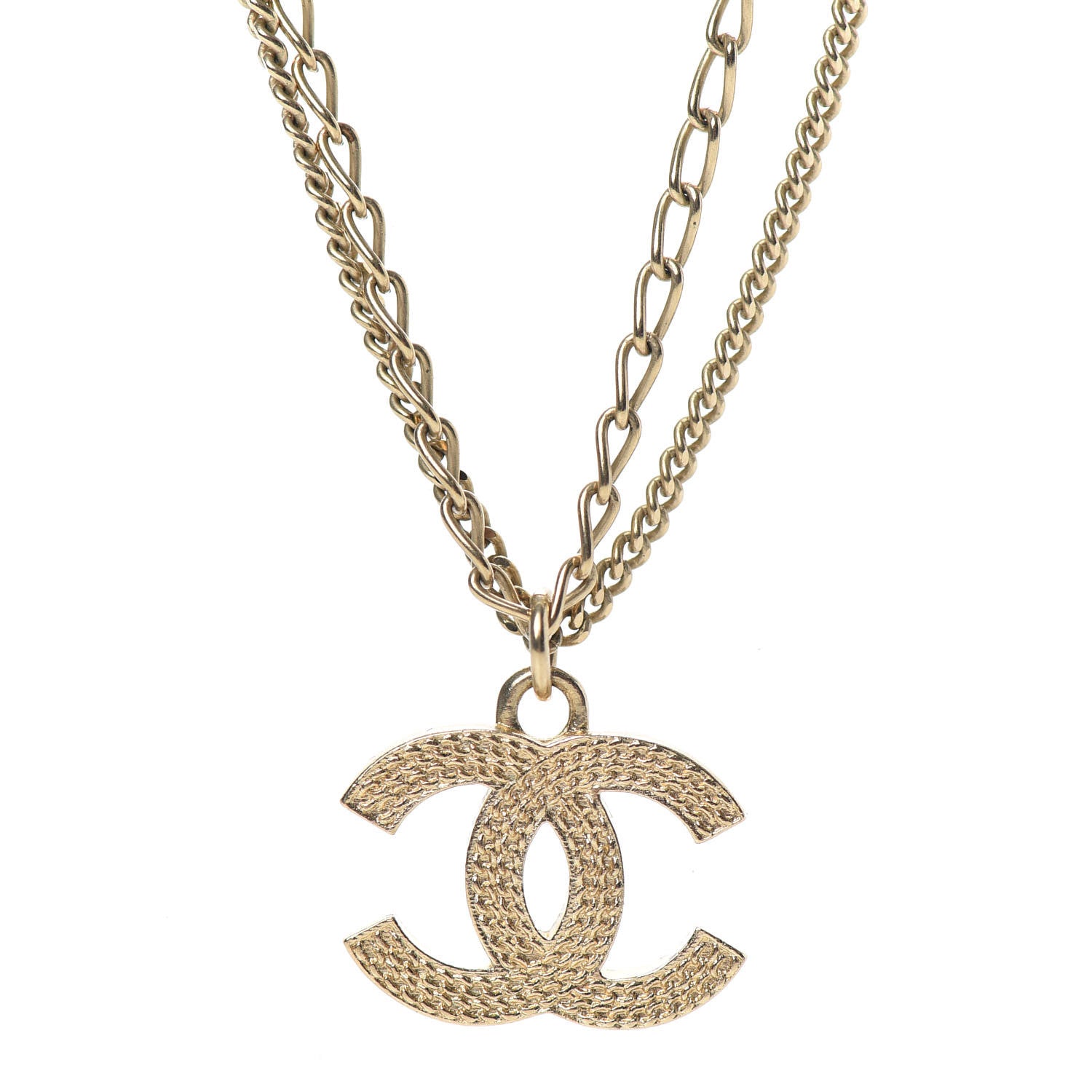 Chanel CC Multi Strand Chain Necklace Gold 4 of 4