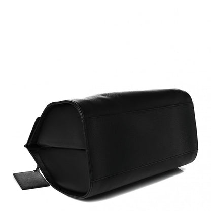 Balenciaga Grained Calfskin M Tube Round Tote Black 3 of 7