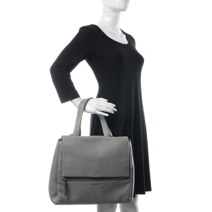 Givenchy Grained Calfskin Medium Pandora Pure Flap Bag Pearl Grey 3 of 9