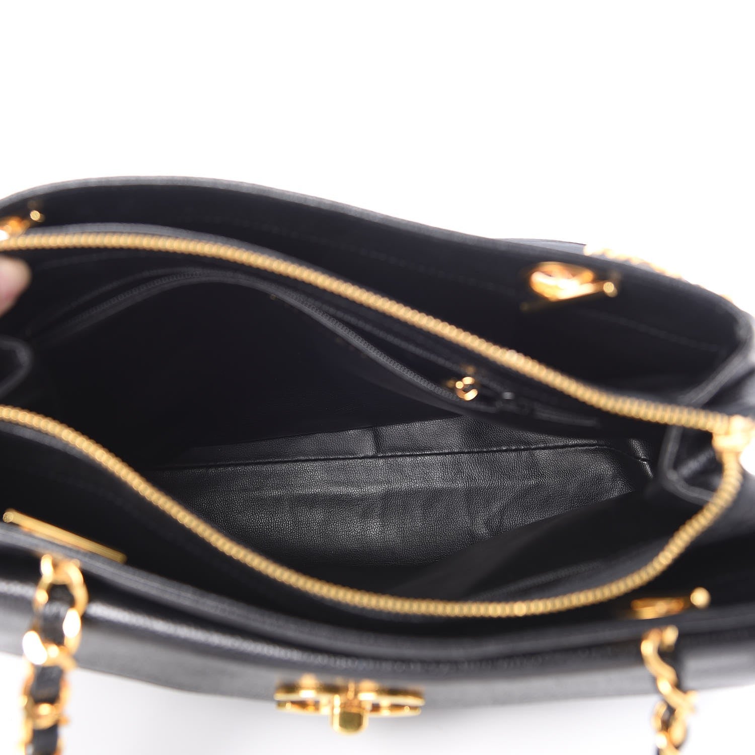 Chanel Caviar Flap Shoulder Bag Black 7 of 8