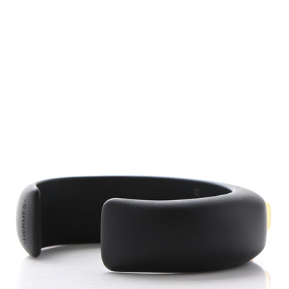 Hermes Pearwood Medor Fine Cuff S Bracelet Black 3 of 7