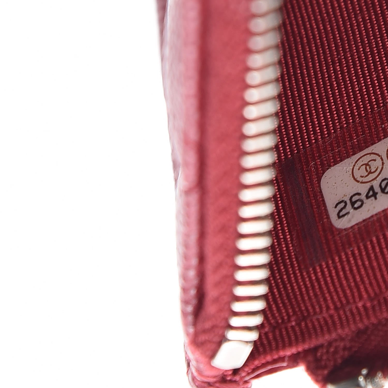 Chanel Caviar Quilted Classic Zip Pouch Pink 7 of 10