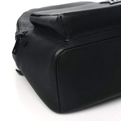 Louis Vuitton Grained Calfskin Aerogram Takeoff Backpack Black 8 of 10