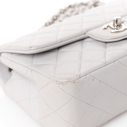 Chanel Lambskin Quilted Mini Rectangular Flap Grey 13 of 13
