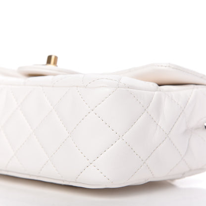 Chanel Lambskin Quilted Mini Rectangular Pearl Crush Flap White 7 of 10
