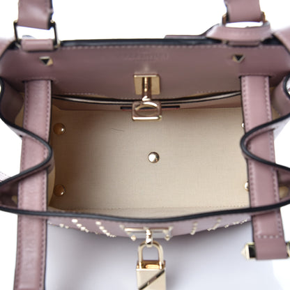 Valentino Garavani Calfskin Studded Small Joylock Satchel Lipstick 6 of 12