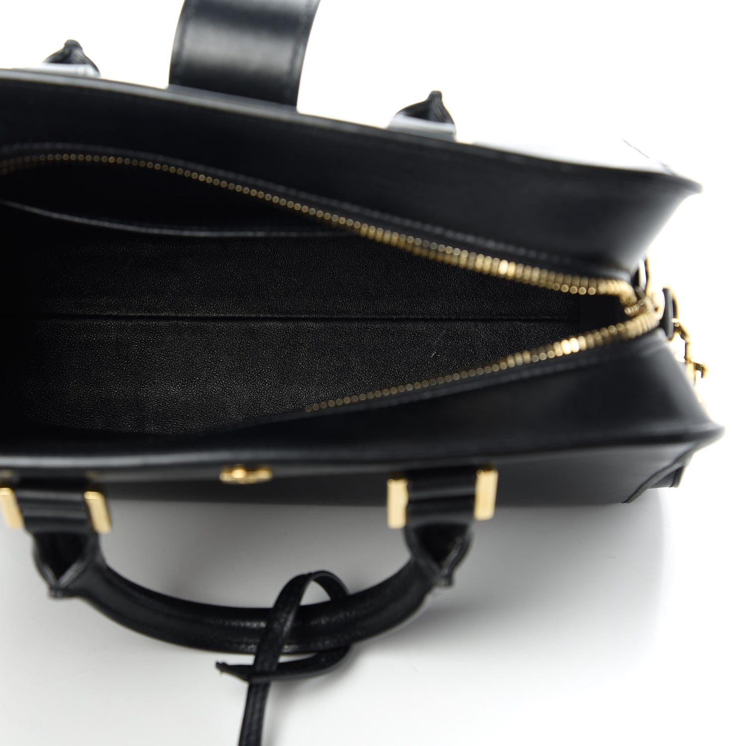 Saint Laurent Calfskin Monogram Baby Cabas Black 5 of 10
