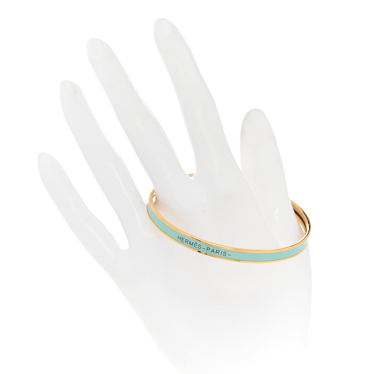 Enamel Extra Narrow Uni Bracelet Aqua