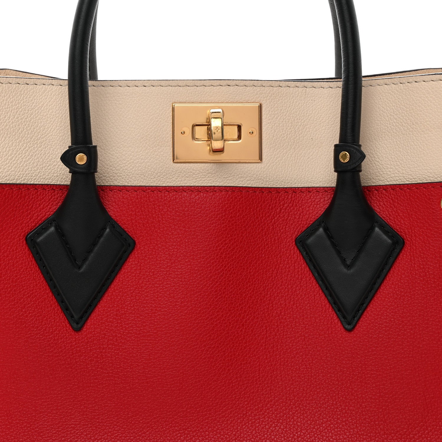Louis Vuitton Calfskin Monogram On My Side Pirate Red 7 of 12