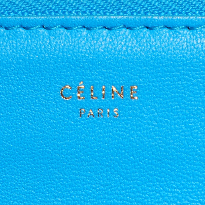 Celine Lambskin Large Trio Crossbody Bag Turquoise 6 of 8