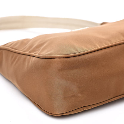 Prada Tessuto Nylon Small Shoulder Bag Nocciolo 8 of 10
