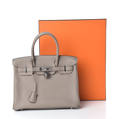 Hermes Togo Birkin 30 Gris Asphalte 30 of 30