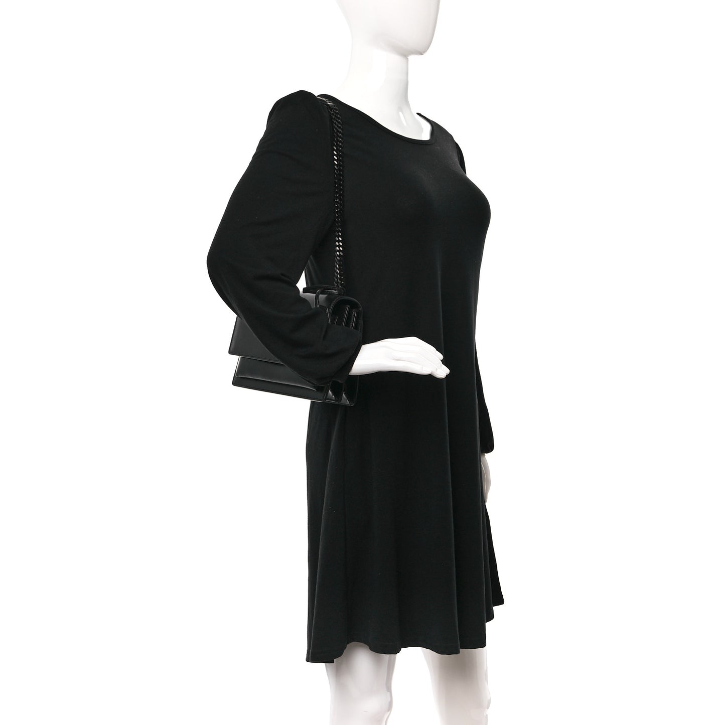Calfskin Medium Monogram Monochrome Sunset Black