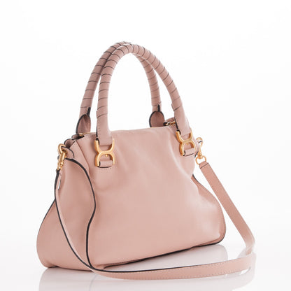 Chloe Calfskin Medium Marcie Satchel Blush Nude 4 of 8