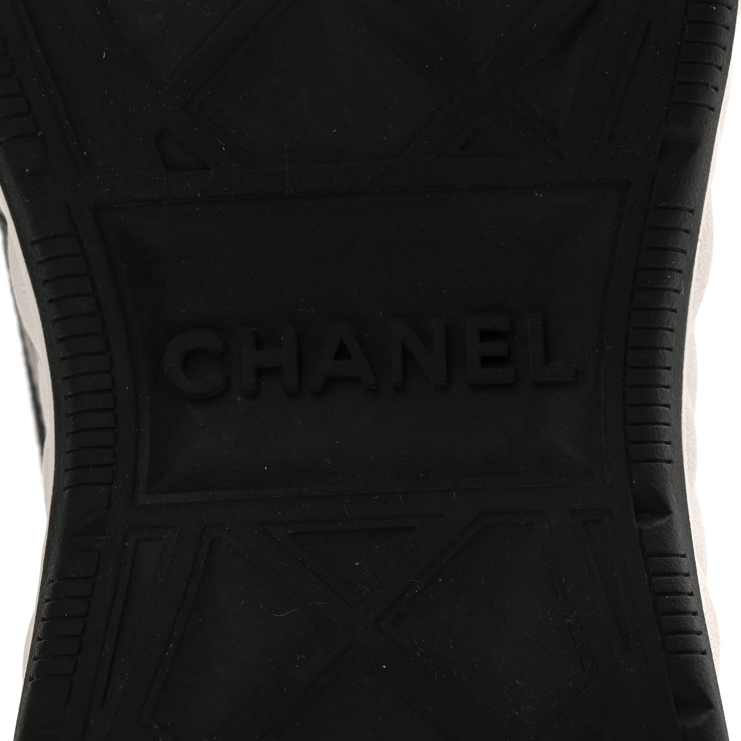Velvet Calfskin Mixed Fibers CC Sneakers 36.5 Black