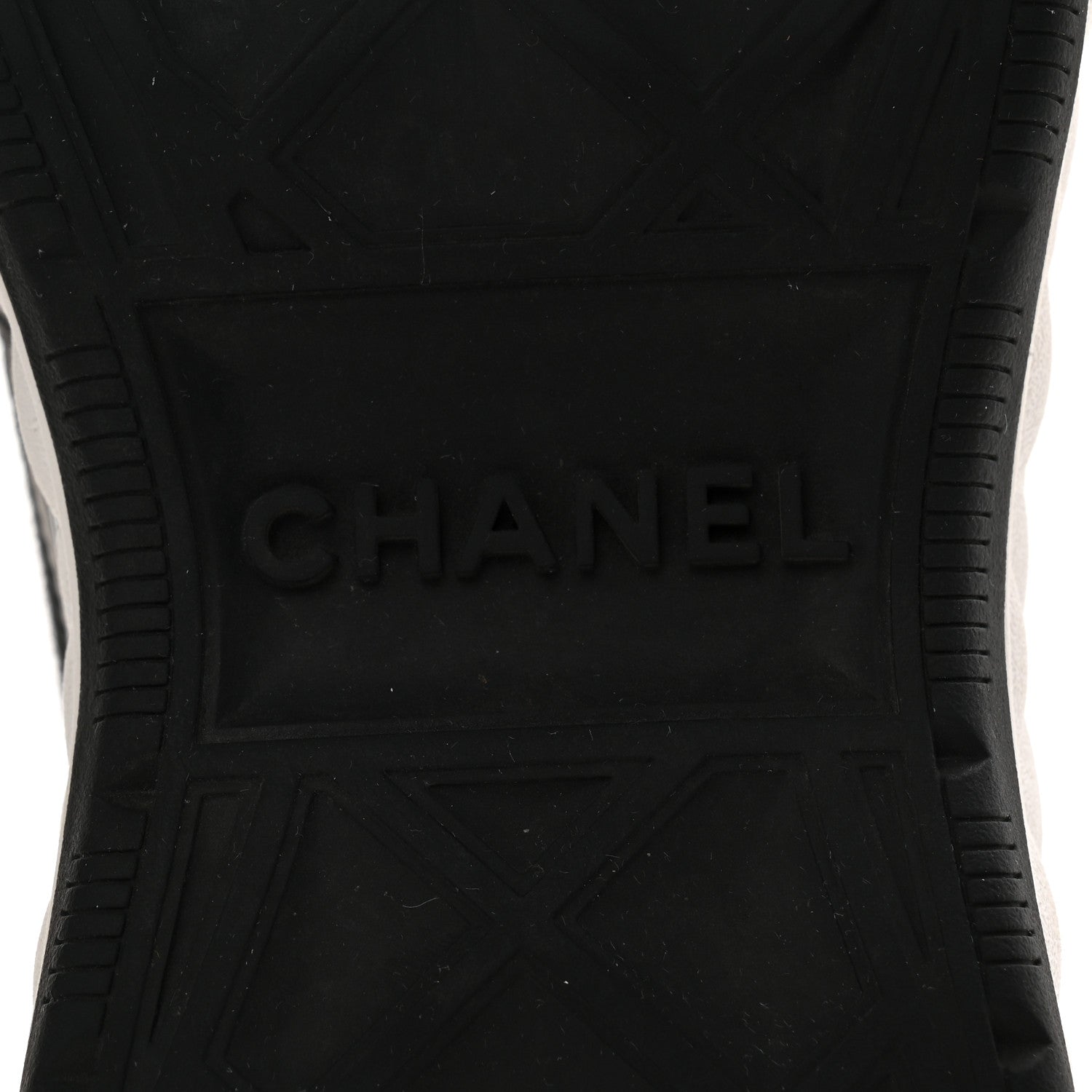 Chanel Velvet Calfskin Mixed Fibers CC Sneakers 36.5 Black 7 of 10