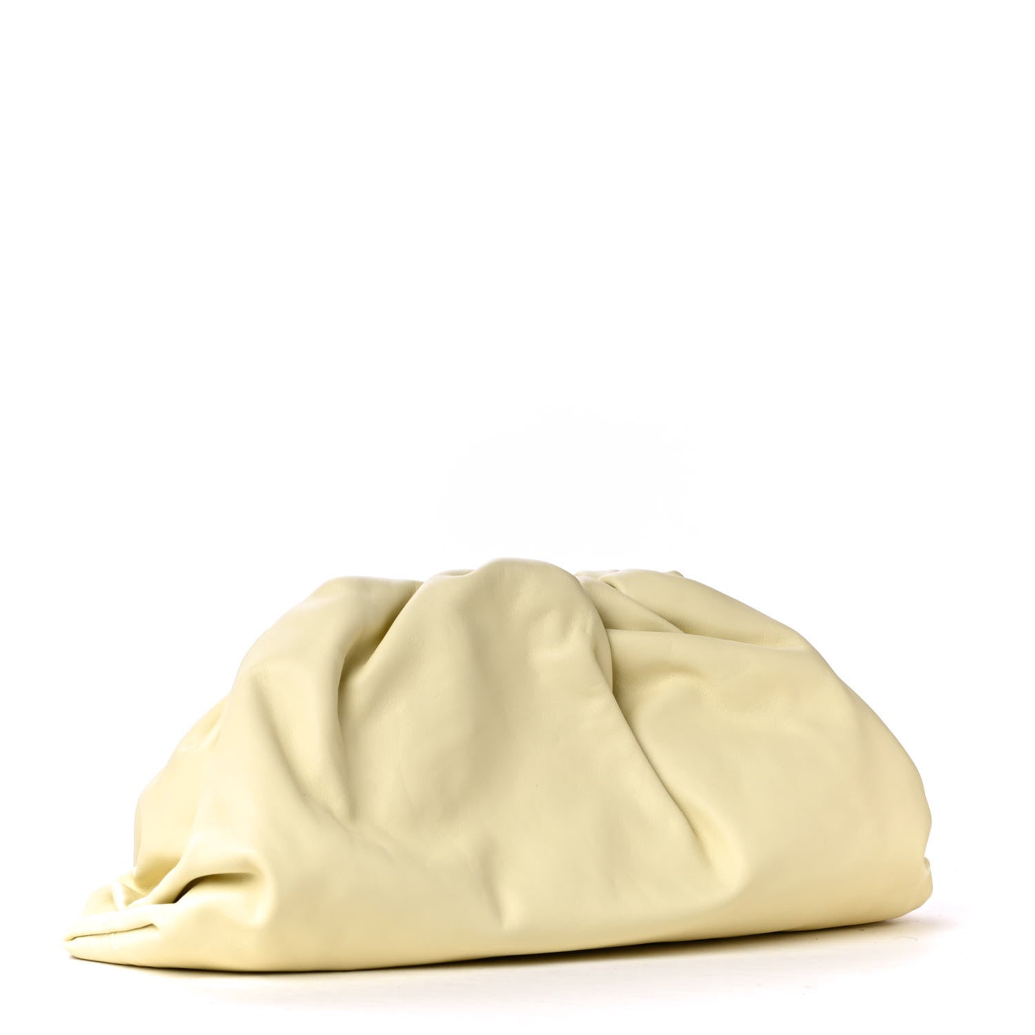 Bottega Veneta Smooth Butter Calf The Pouch Oversized Clutch Ice Cream 2 of 4