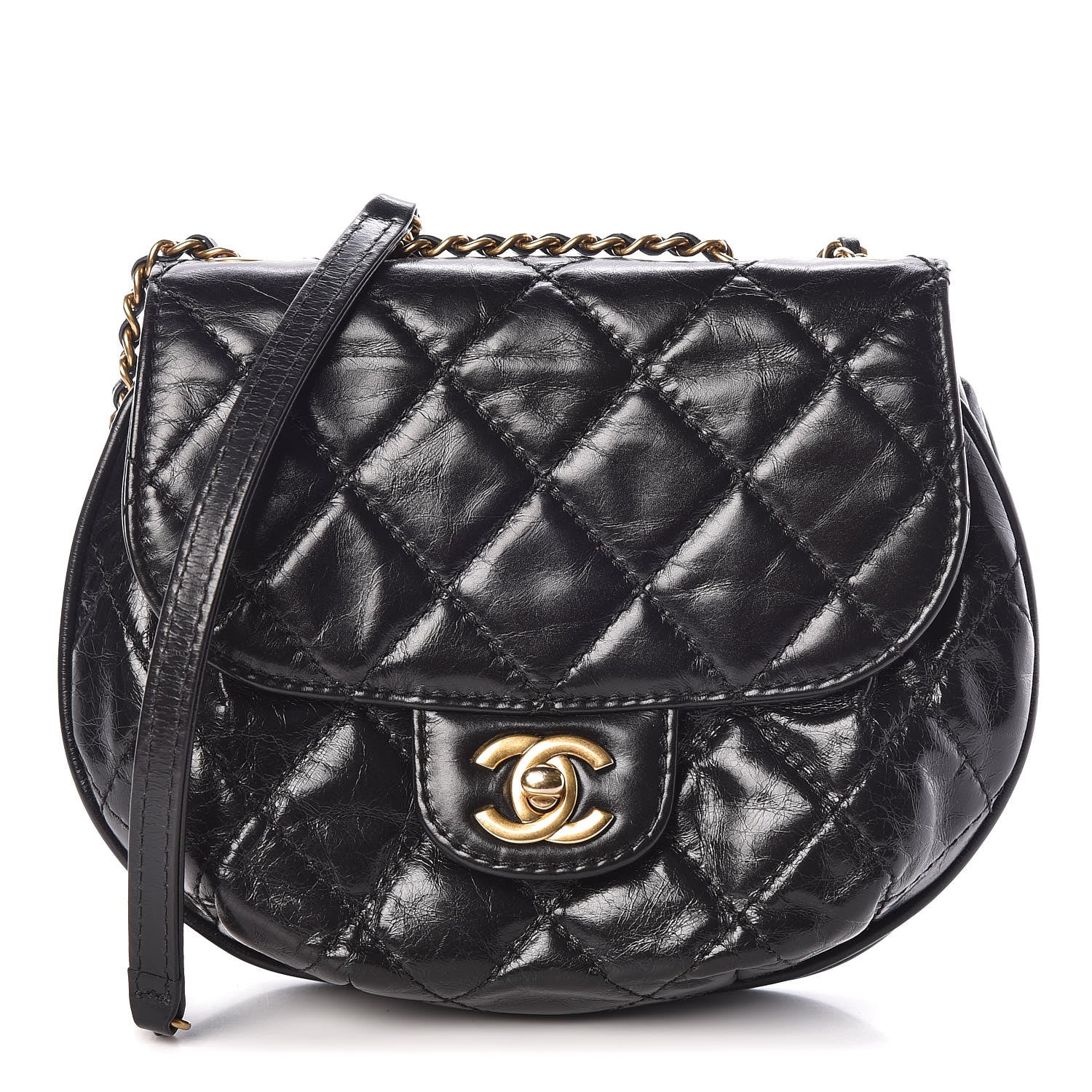 Chanel Aged Calfskin Small Bubble CC Flap Black 1 of 12