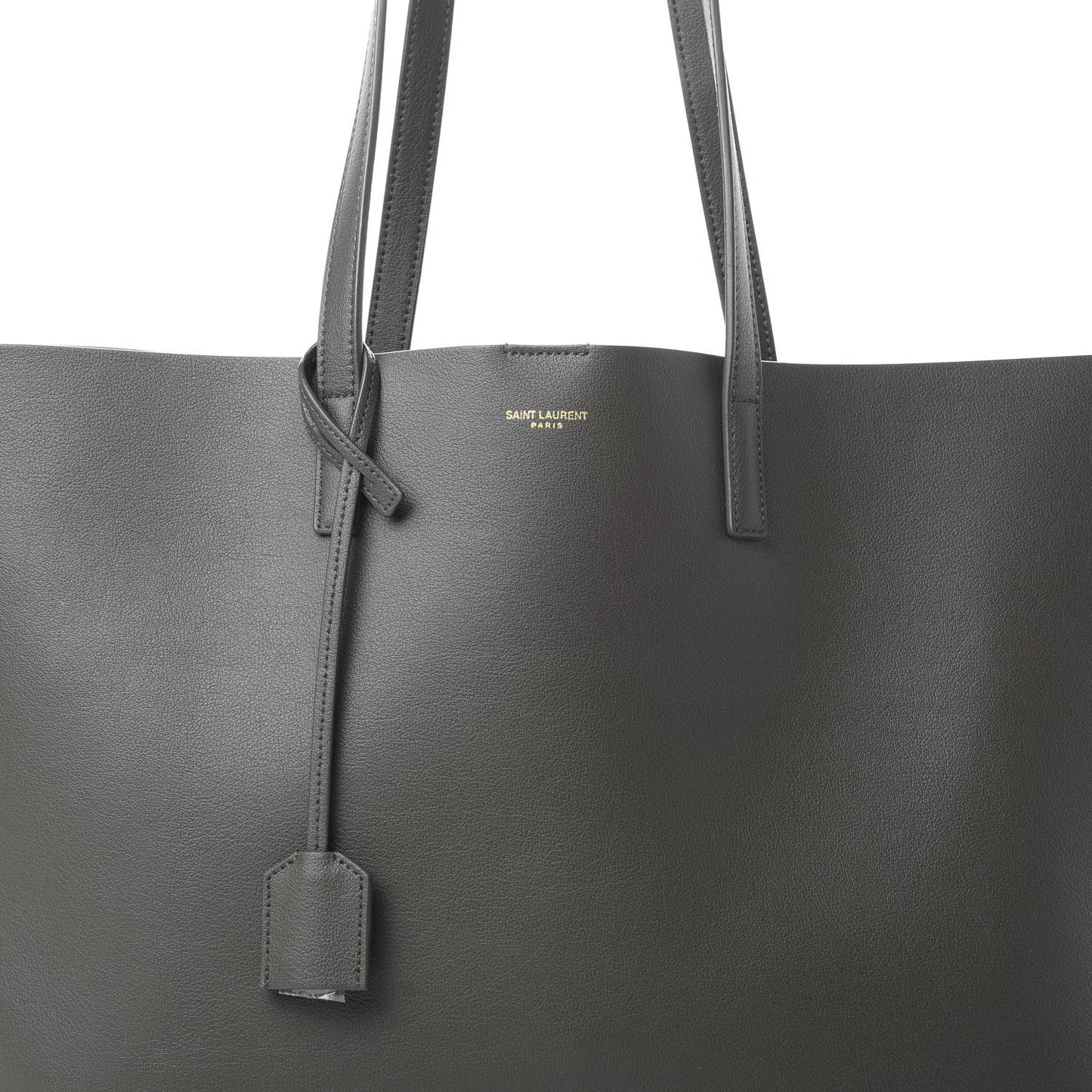 Calfskin Large Shopping Tote Pebble