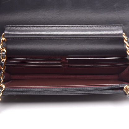 Chanel Lambskin Quilted Wallet On Chain WOC Black 5 of 8