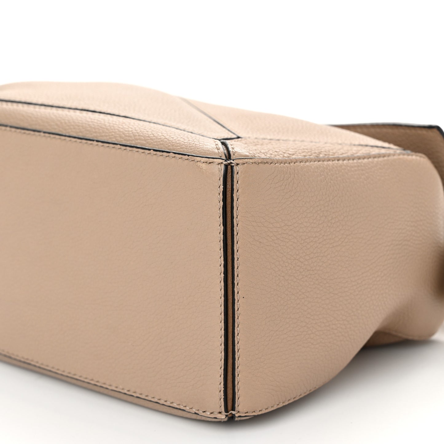Grained Calfskin Small Puzzle Bag Sand Mink