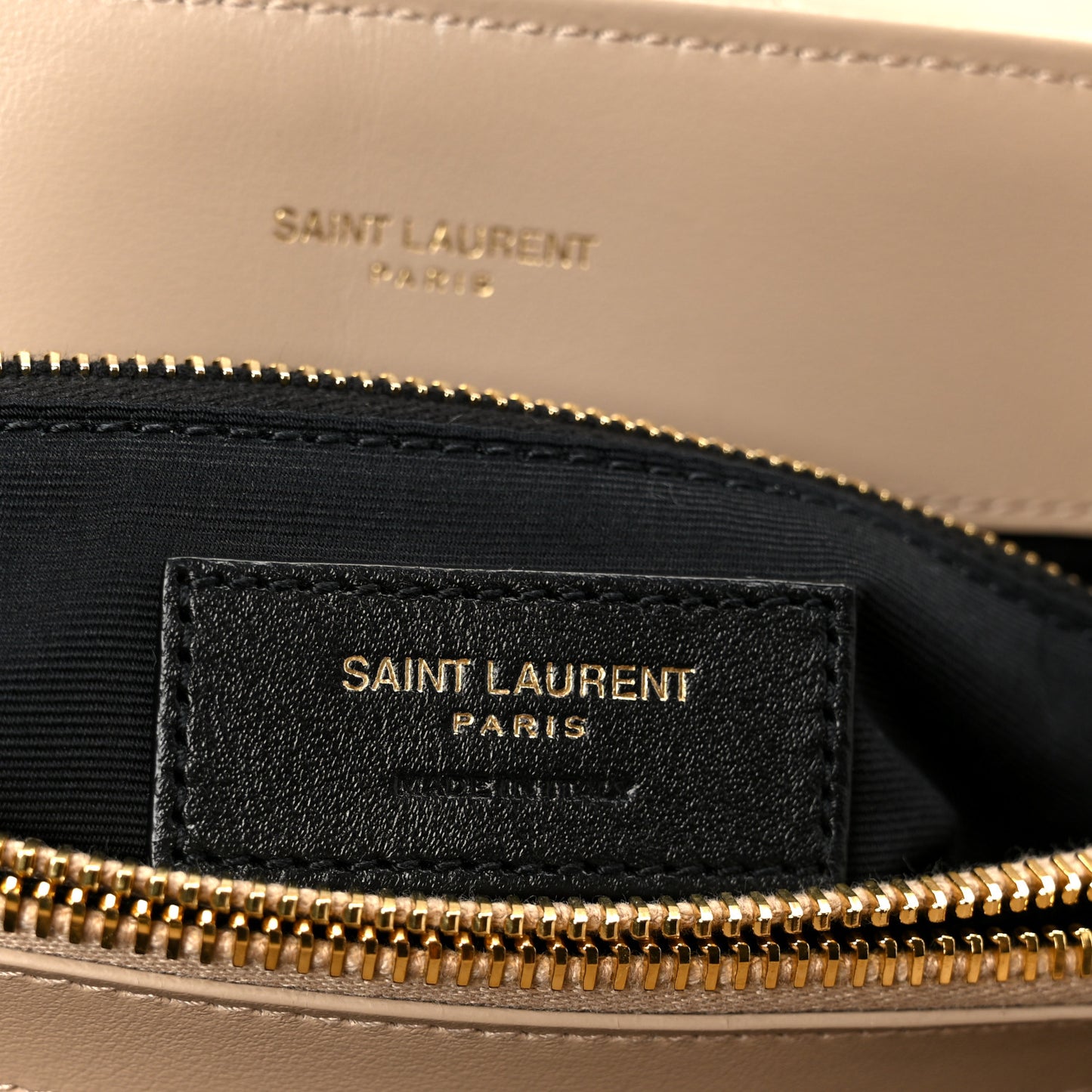 Calfskin Y Quilted Monogram Medium Loulou Chain Satchel Dark Beige