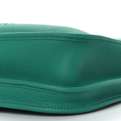 Hermes Taurillon Clemence Evelyne III PM Vert Jade 9 of 9