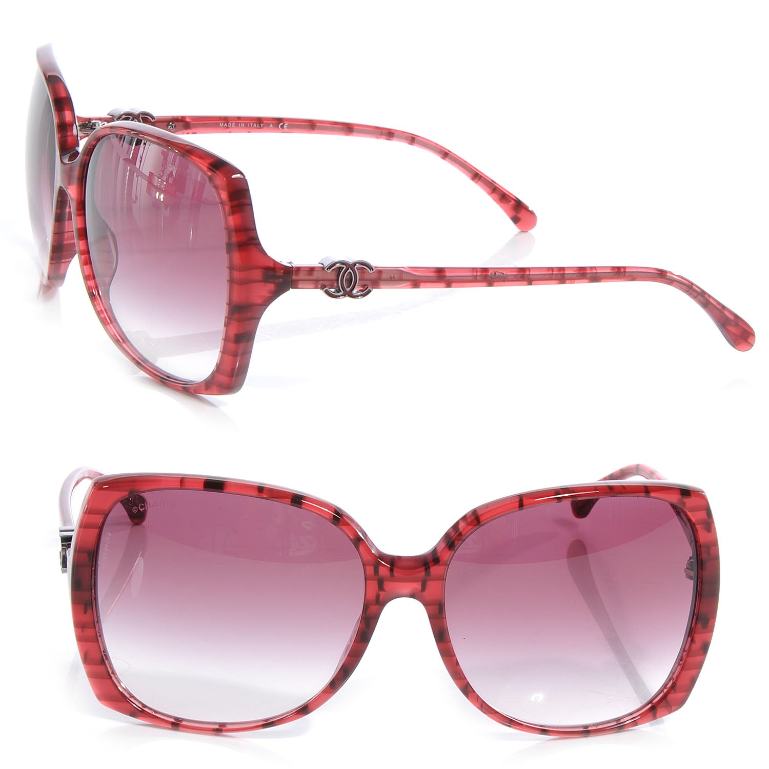 Chanel CC Sunglasses 5216 Red 1 of 5