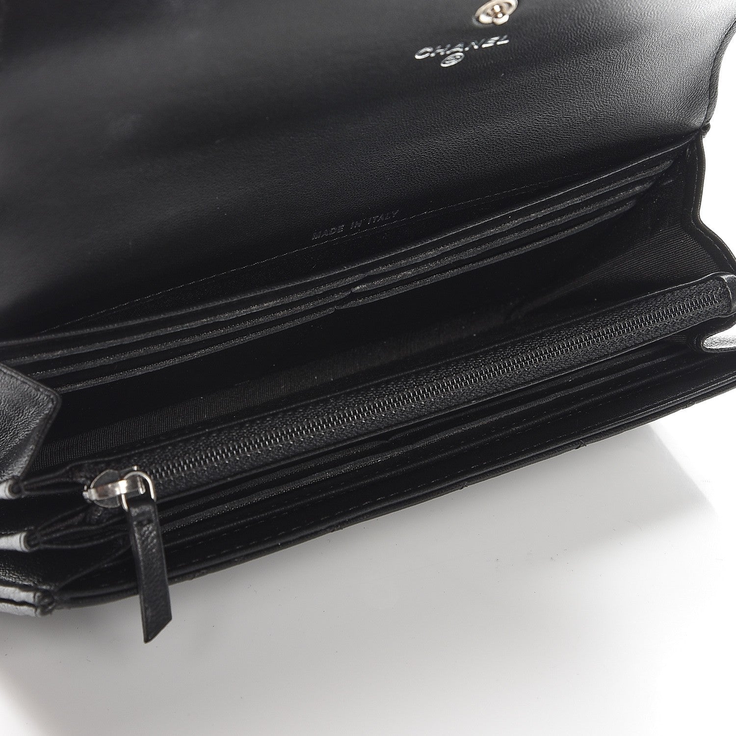 Chanel Lambskin Quilted Boy Flap Wallet Black 5 of 9