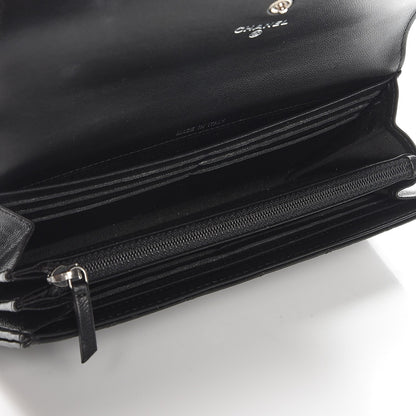 Chanel Lambskin Quilted Boy Flap Wallet Black 5 of 9