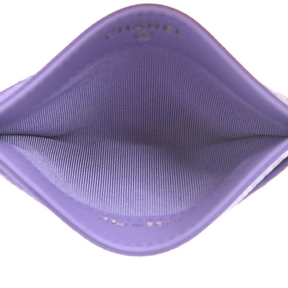 Chanel Caviar Quilted Card Holder Purple 5 of 8