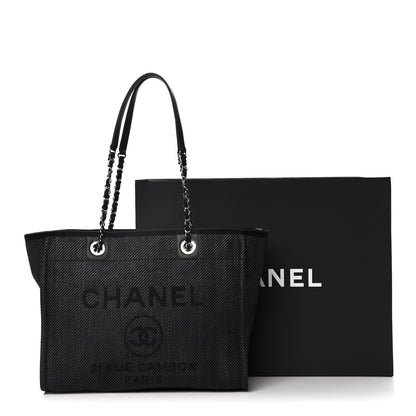 Chanel Mixed Fibers Small Deauville Tote Black 11 of 11